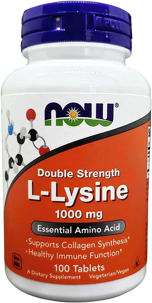 1,000 mg l-lysine hydrochloride per tablet (double strength)