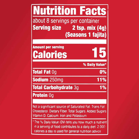 McCormick Fajita Seasoning Mix – Family Kitchen Staple for 20-Minute Weeknight Chicken and Steak Fajitas
