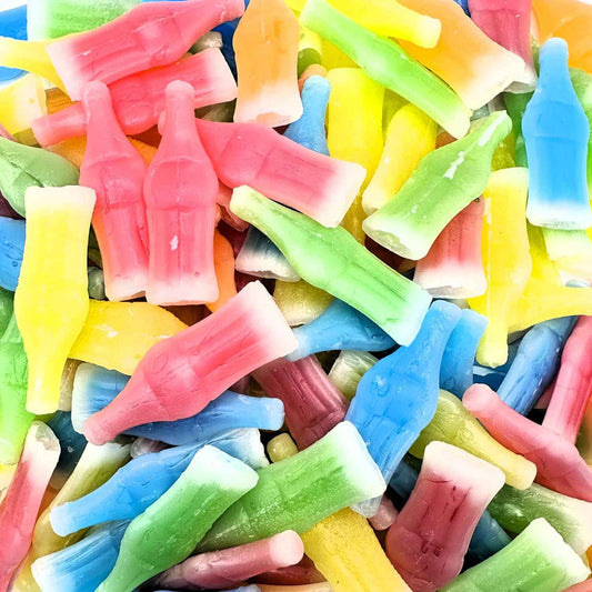 Wax Bottle Candy Drinks – Assorted Liquid-Filled Wax Bottles, Novelty Stocking Stuffer and Small Birthday Gift for Adults Who Love Classic Sweets
