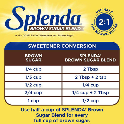 SPLENDA Brown Sugar Blend for Family Lunchbox Prep, Lower-Sugar Baking Sweetener for Kid-Friendly Cookies and Muffins