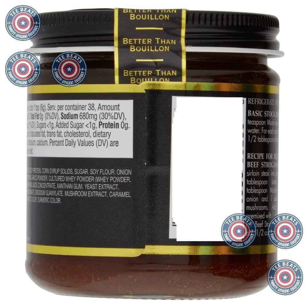 Better Than Bouillon Premium Mushroom Base – Low-Sodium Umami Boost for Family Dinner Table
