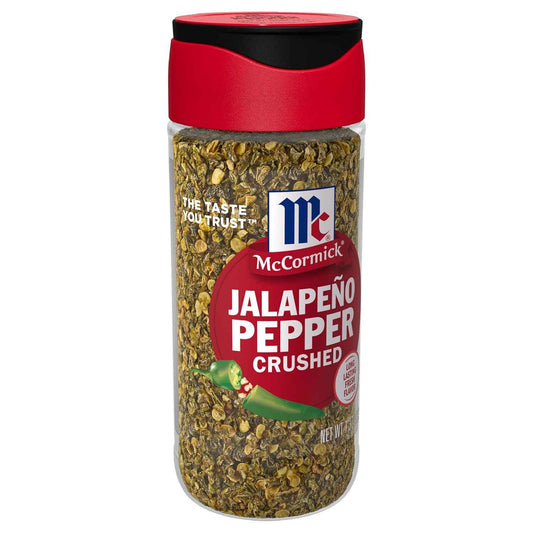 McCormick Crushed Jalapeño Pepper, 1.37 oz — One Clean Ingredient for a Clutter-Free Spice Rack, No Additives or Added Sodium