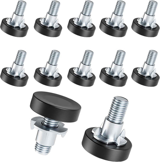 Skywin Adjustable Furniture Levelers – Clean-Line Furniture Stabilizer for Uncluttered Homes, T-Nut 12-Pack