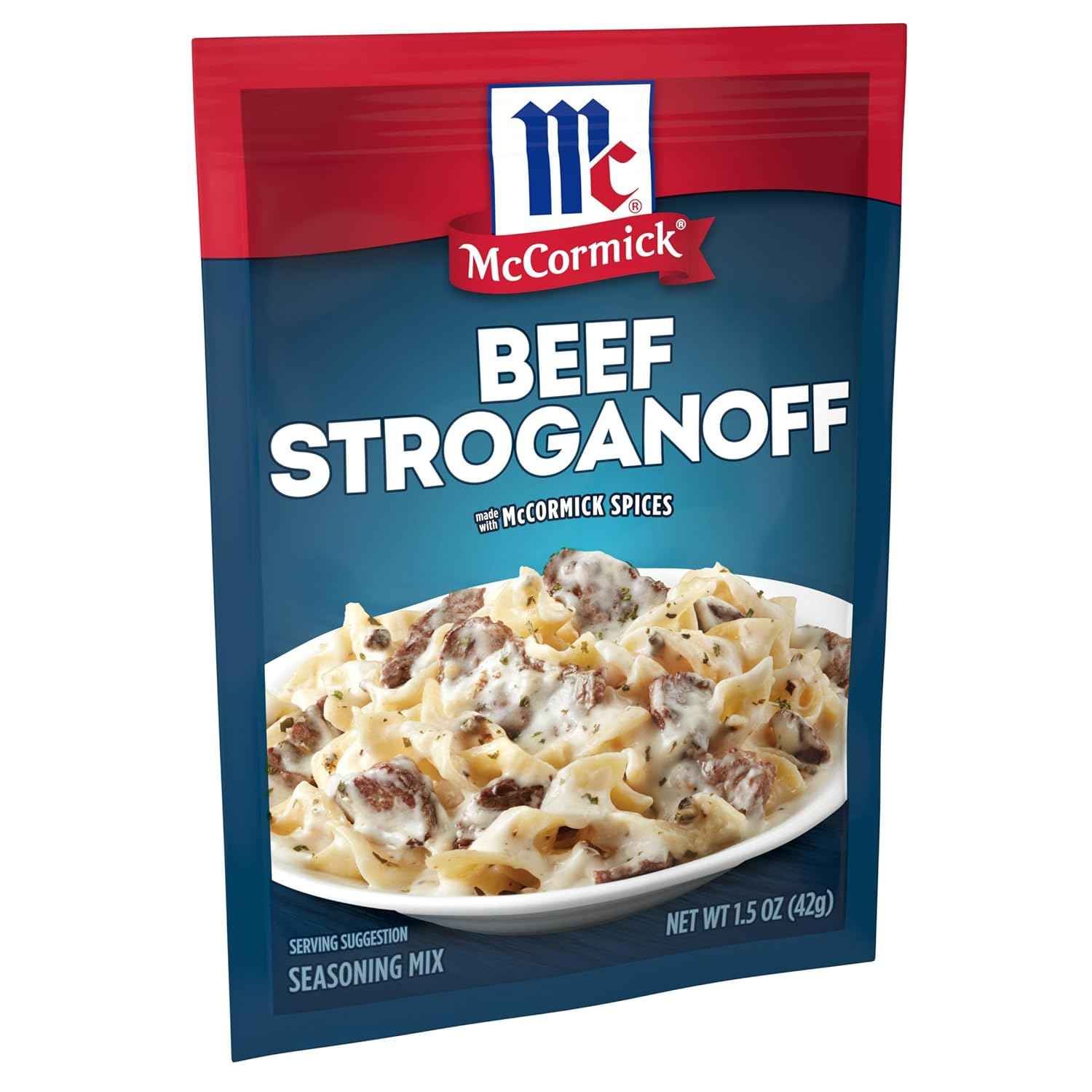 McCormick Beef Stroganoff Seasoning Mix – Quick Weeknight Dinner Helper for Busy Home Cooks, 20-Minute Recipe