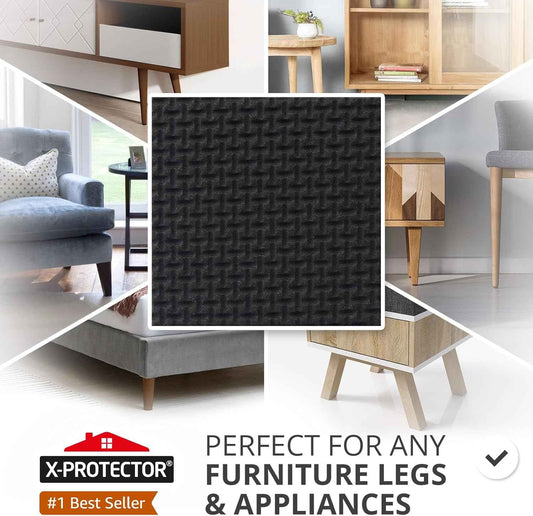 X-PROTECTOR Non Slip Furniture Pads 3" – Child-Safe Anti-Slip Grippers for Recliners and Couches Toddlers Love to Climb