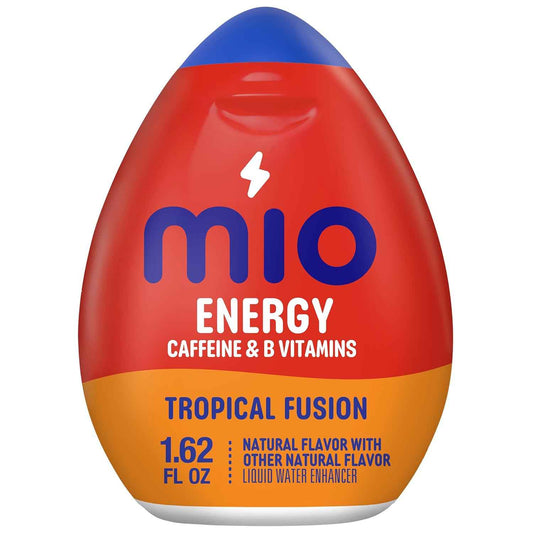 mio Energy Tropical Fusion – Gym Hydration Companion, Pre-Workout Squeeze Liquid Water Enhancer
