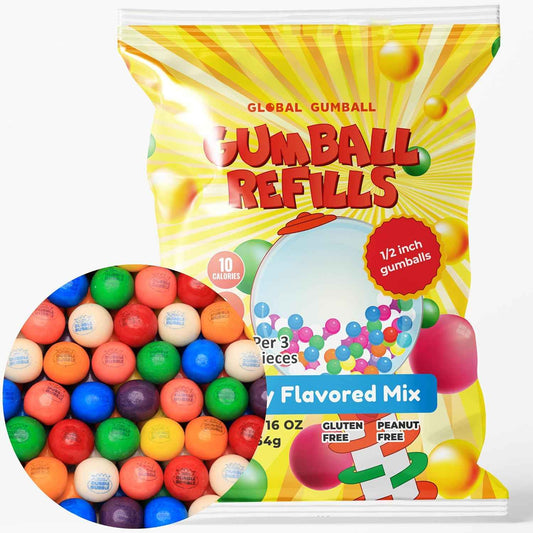 Gluten Free Gumballs 1lb Safe Classroom Reward and Daycare Treat Refill Pack