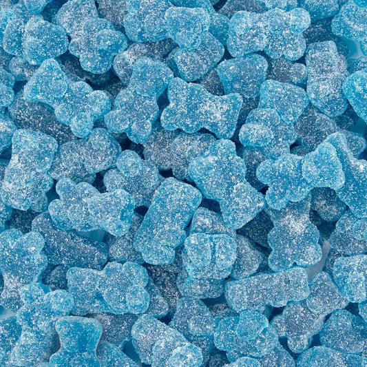 Blue Gummy Bears Gift Bag 1 lb Gelatin Free Party Favor Pack for Gender Reveal and Baby Shower Hosts