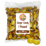 Ginger Hard Candy – Bulk 90-Piece Nausea Relief Bag for Natural Digestive Support at Home or Work