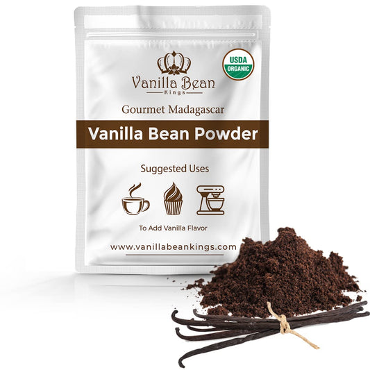 1 teaspoon serving size with 1:1 equivalence to extract, paste, and 1/3 vanilla bean