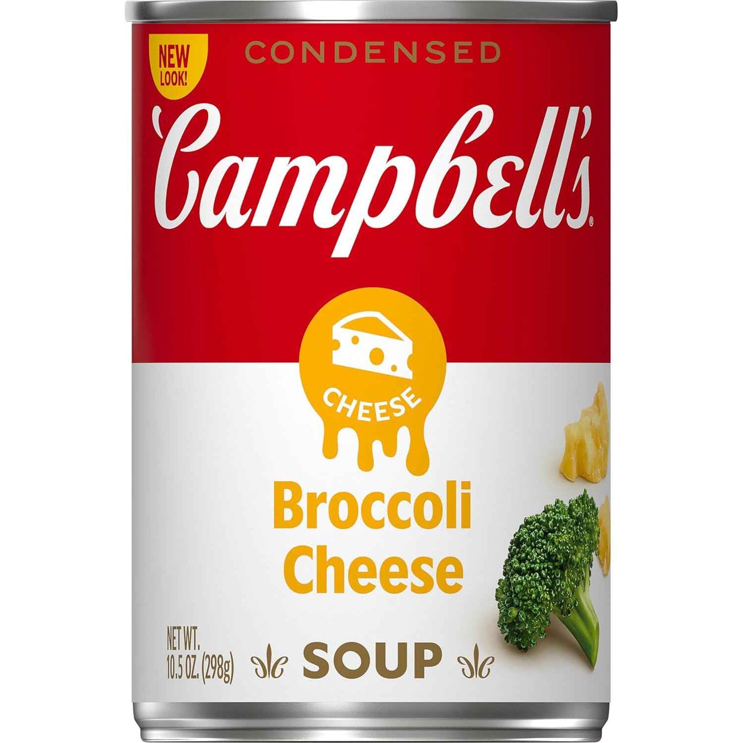 Campbell's Condensed Broccoli Cheese Soup, 10.5 oz Can – Pantry Staple for Work-from-Home Lunch Breaks