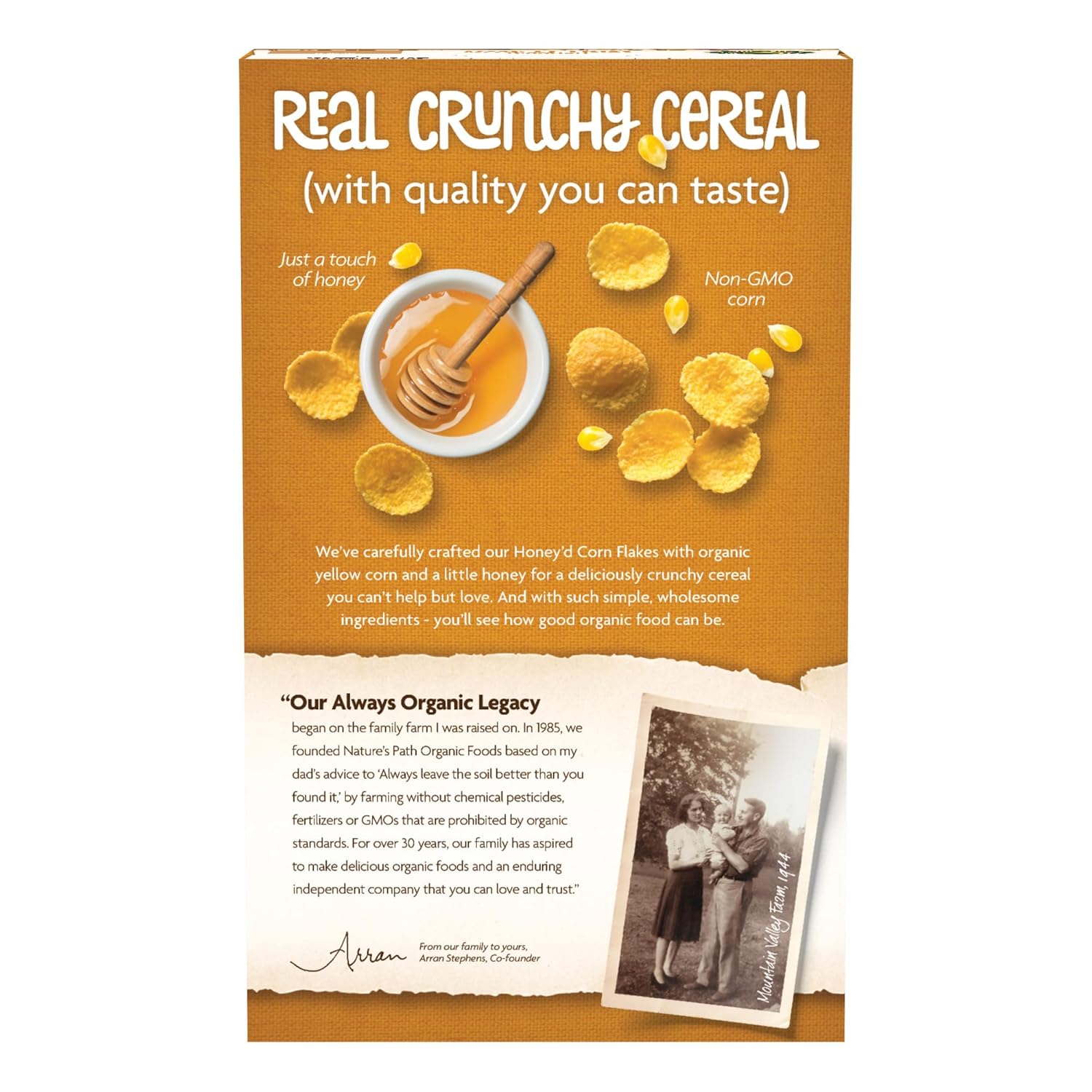 10.6 oz resealable box with three flavor variants: honey'd, fruit juice, and golden turmeric