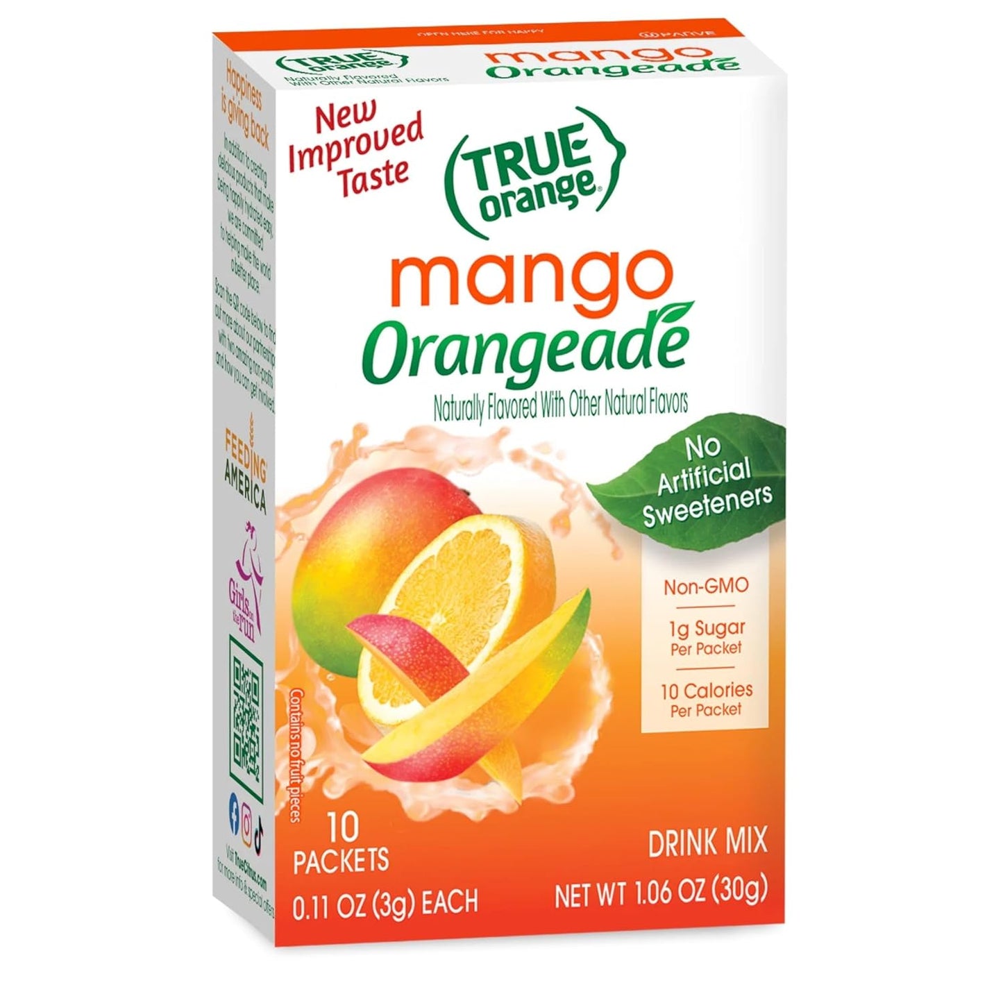 10-calorie per packet nutritional profile
