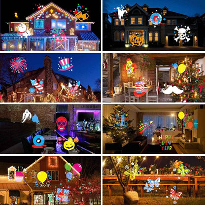 Lumaflair AuraGlow LED Pattern Projector – Bedroom Aesthetic Accent Light for Holiday and Everyday Home Styling