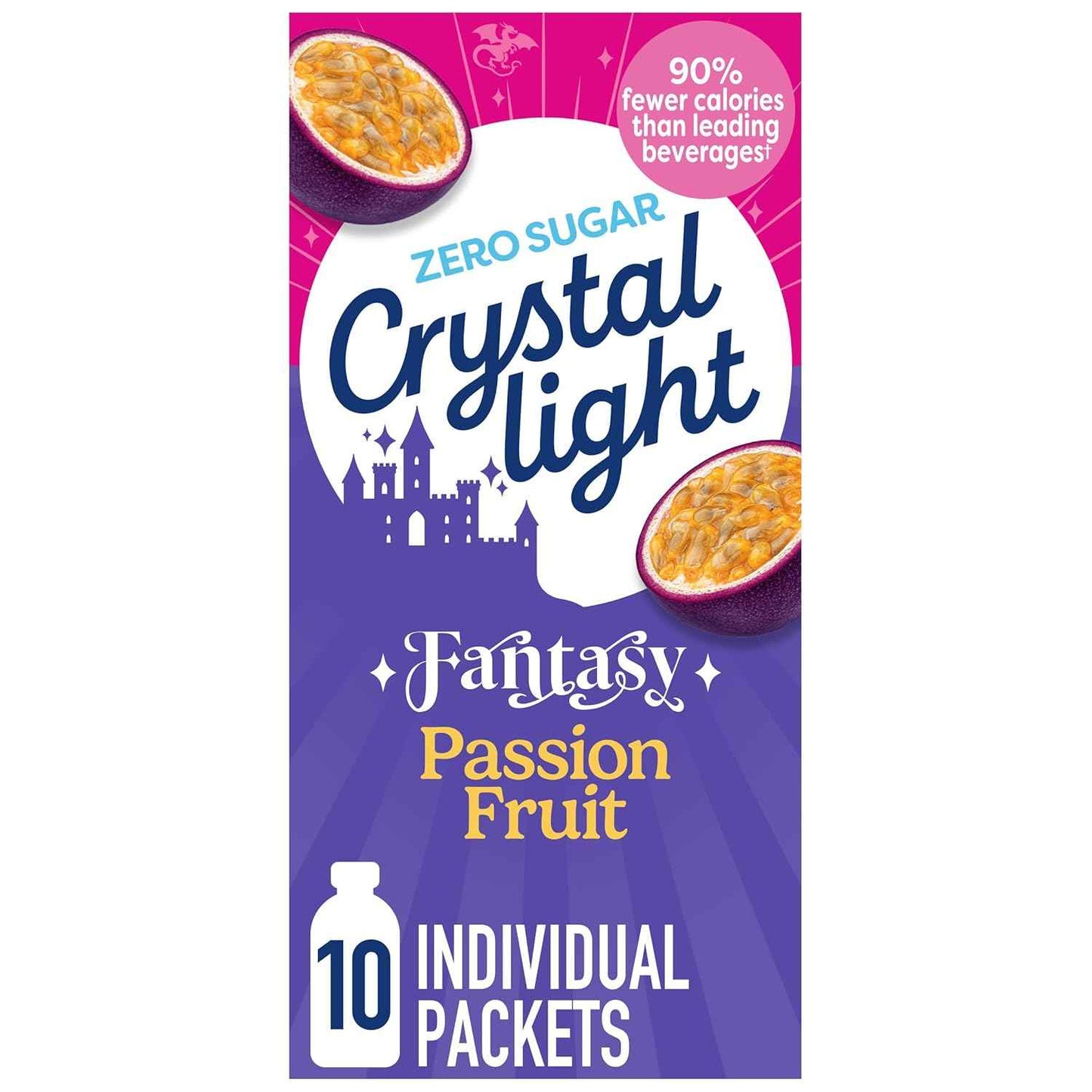 Crystal Light Book Lover Drink Mix – Passion Fruit Hydration for Reading Nook Wind-Down Ritual, Zero Sugar