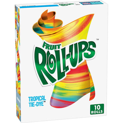 Fruit Roll-Ups Tropical Tie-Dye Variety – Worry-Free Gluten-Free Snack for Allergy-Conscious Families