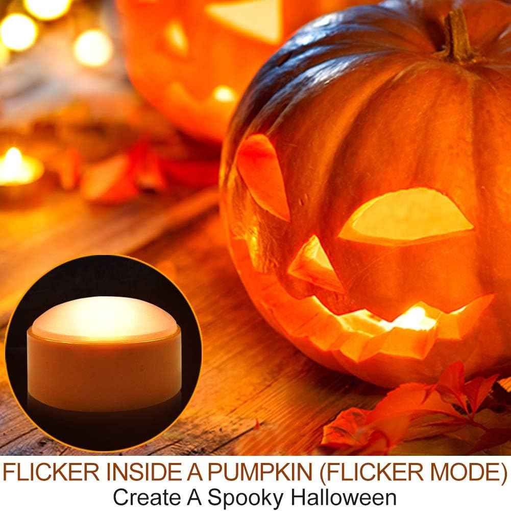Child Safe Flameless Pumpkin Lights with Auto Timer - Nursery and Playroom Halloween Decor for Toddler Bedrooms
