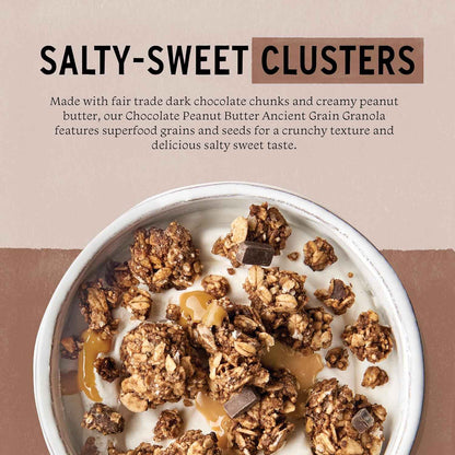 Purely Elizabeth Chocolate Peanut Butter Ancient Grain Granola – School Lunchbox Treat for Picky Eaters
