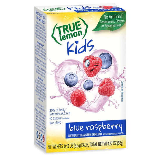 10 single-serve powdered drink mix packets per box