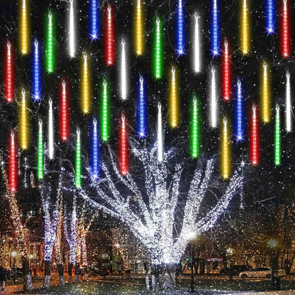 Joomer Meteor Shower Lights – Thoughtful Housewarming Gift for New Homeowners, 240 LED Cascading Set with Timer