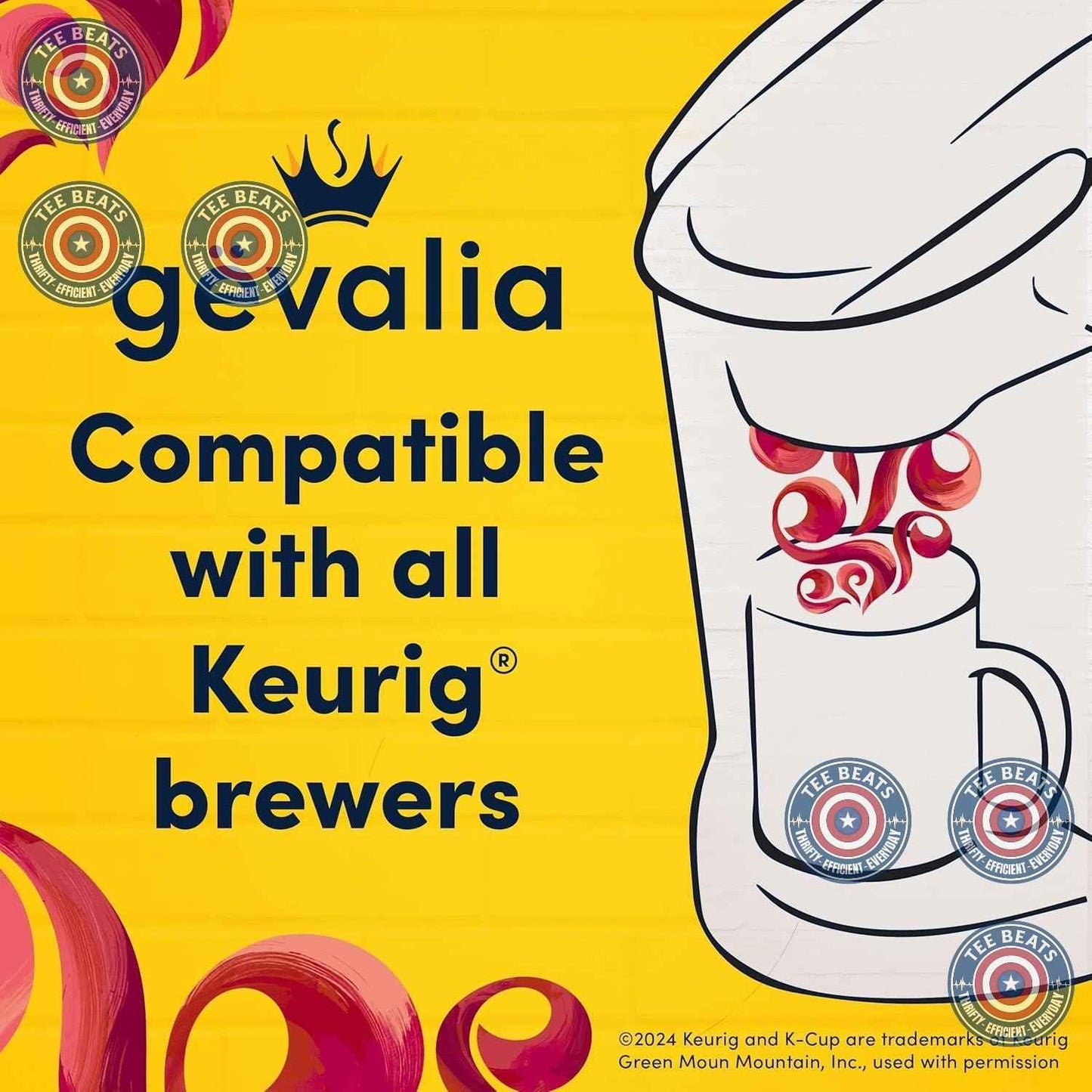 Gevalia 6-Count Cappuccino K-Cup & Froth Packet Set – Quick Desk-Friendly Coffee for Busy Workdays