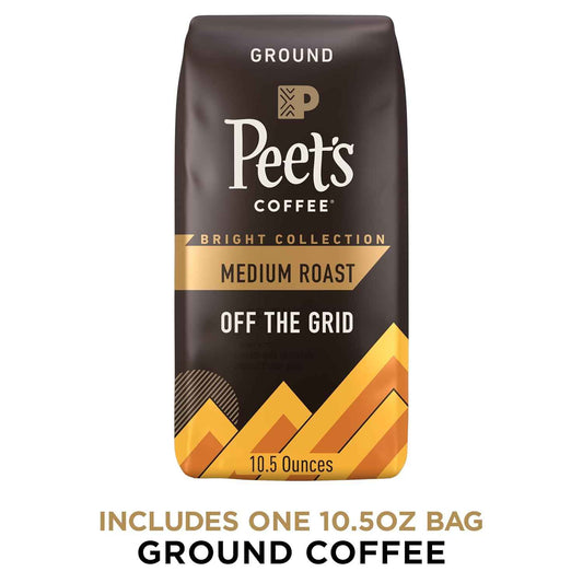 Peet's Coffee Off the Grid Medium Roast Ground Coffee – Premium Housewarming Gift for Coffee Lovers
