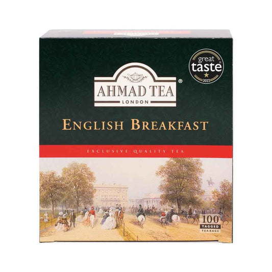 Ahmad Tea English Breakfast Teabags – Mindful Self-Care Sip for Quiet Afternoons, 100 ct Sugar-Free Black Tea
