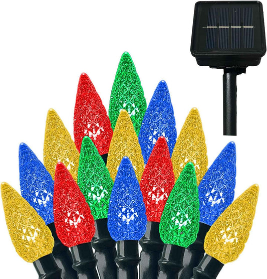 Anycosy C3 Strawberry Solar String Lights 100 LED – Crystal-Clear Cozy Living Room Christmas Lights with 8 Modes and Warm Ambiance
