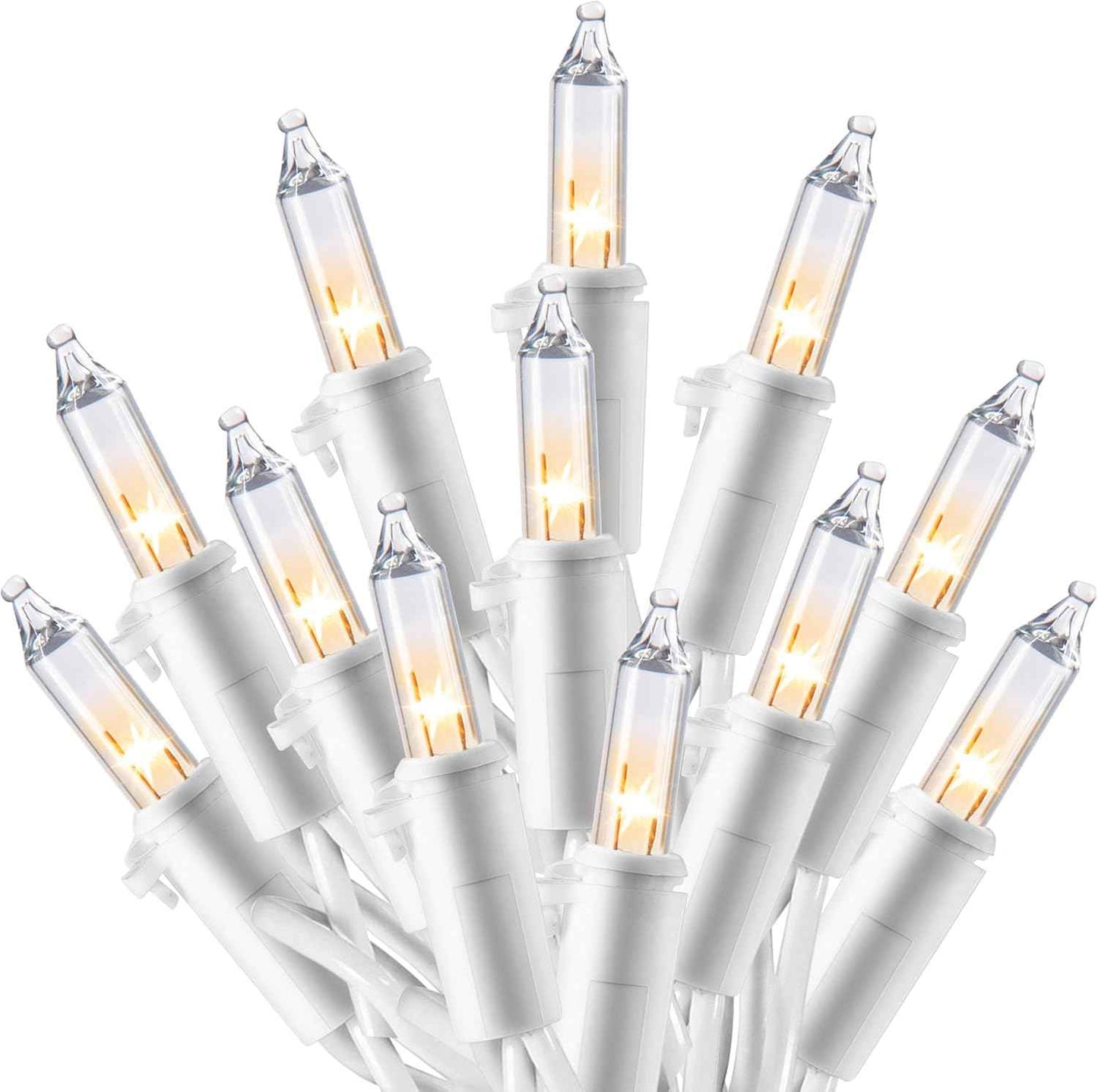 JOIEDOMI 100-Bulb String Lights – UL588 Certified Safe Nursery and Kids Bedroom Decor, 21.4FT No-Flame Mini Lighting