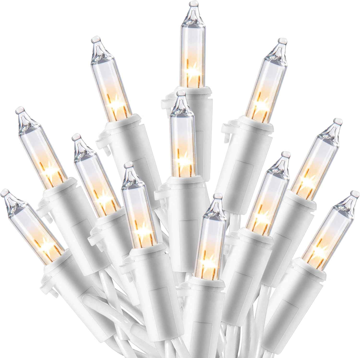 JOIEDOMI 100-Bulb String Lights – UL588 Certified Safe Nursery and Kids Bedroom Decor, 21.4FT No-Flame Mini Lighting