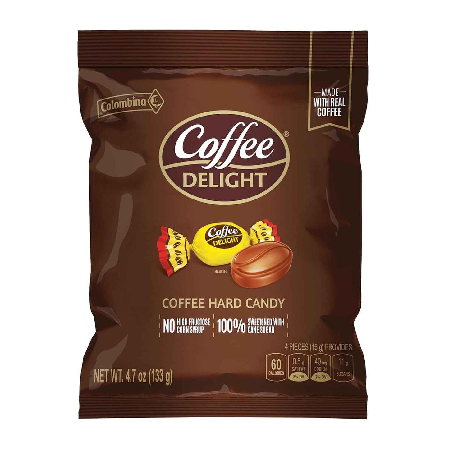 Colombina Coffee Delight Hard Candy – Travel Bag and Road Trip Stash for Coffee Flavor on the Go, 100 Count