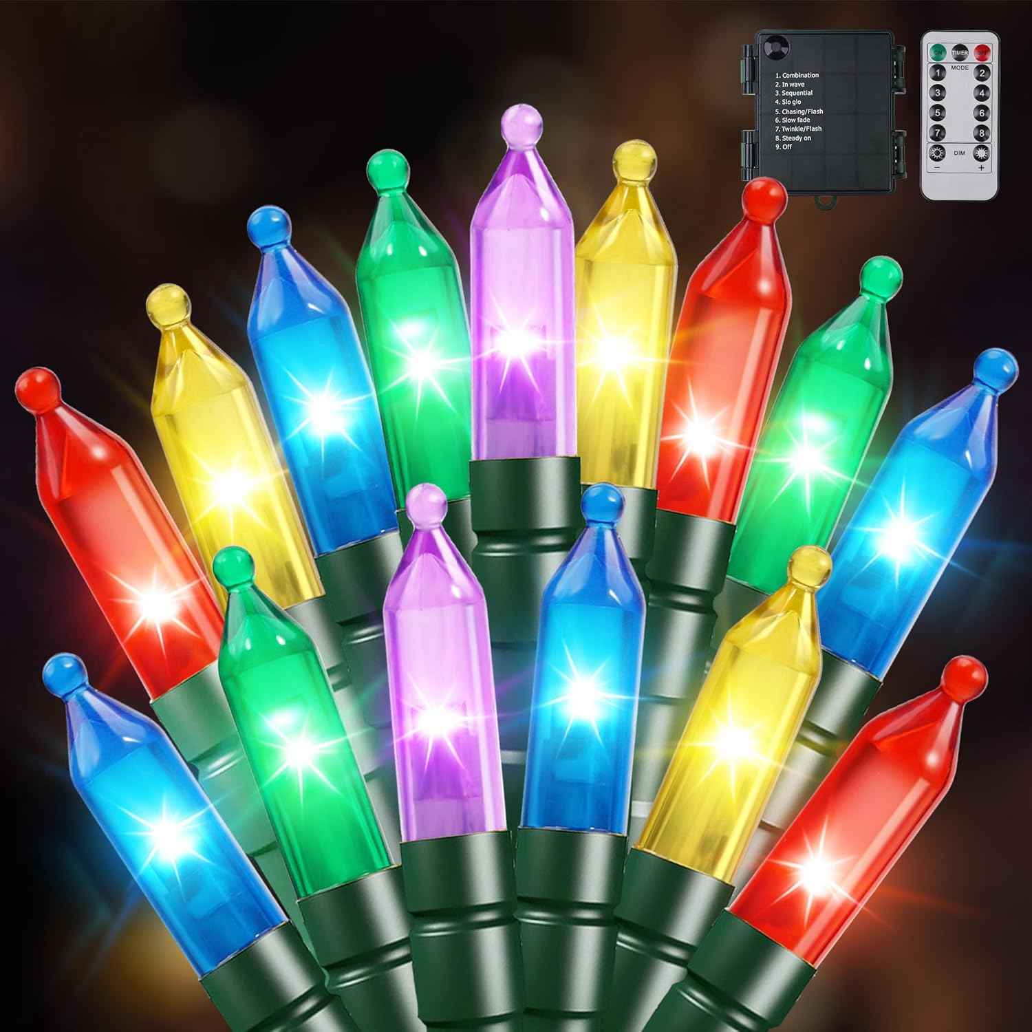 Lumify String Lights – Portable Outdoor Patio Lighting with IP55 Waterproof Rating and Battery Power