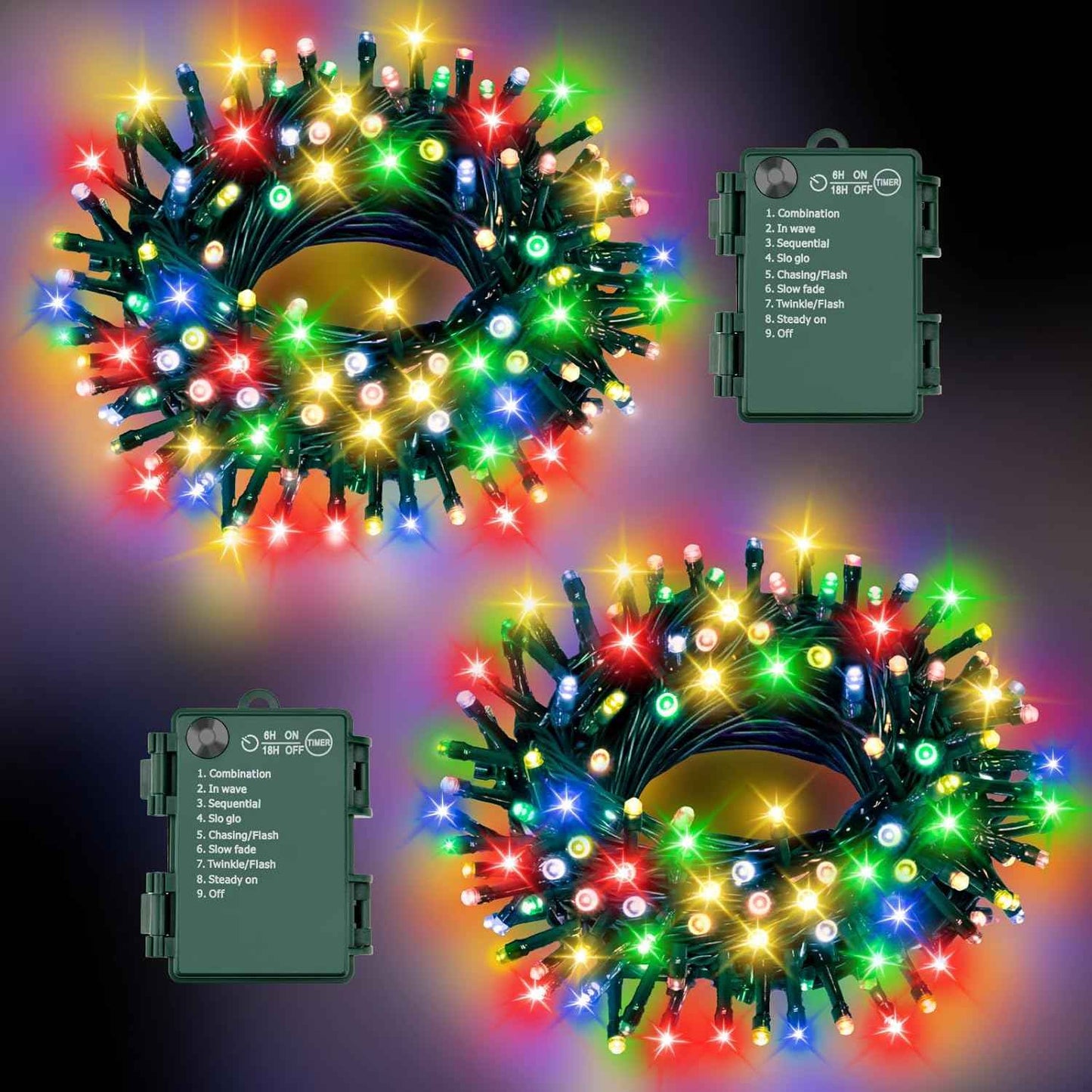 Lumabelle Minimalist String Lights – Clean Warm White Glow for Intentional Spaces, 2-Pack