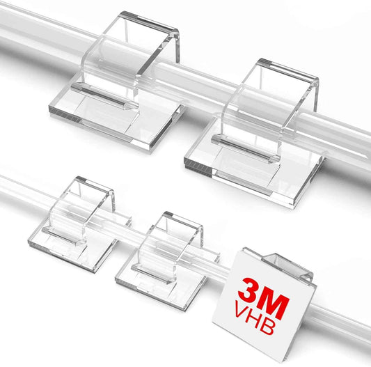CordGrip Pro Clear Cable Clips – Invisible Wire Management for a Clean, Uncluttered Home