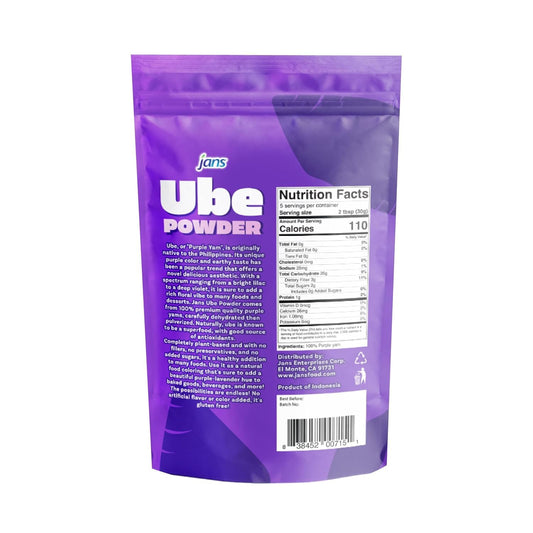 100% purple yam — single-ingredient, no fillers or preservatives