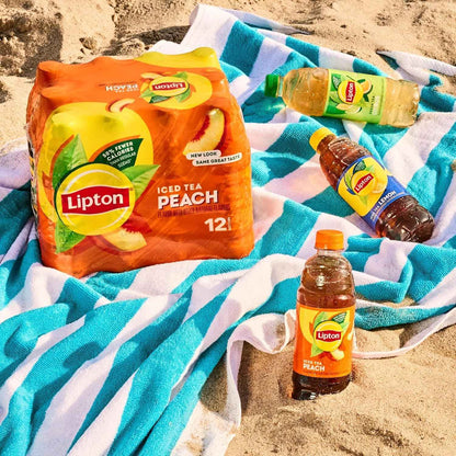 Lipton Diet Peach Iced Tea – Low-Calorie Wellness Drink for Sugar-Conscious Adults, Daily Hydration Refreshment