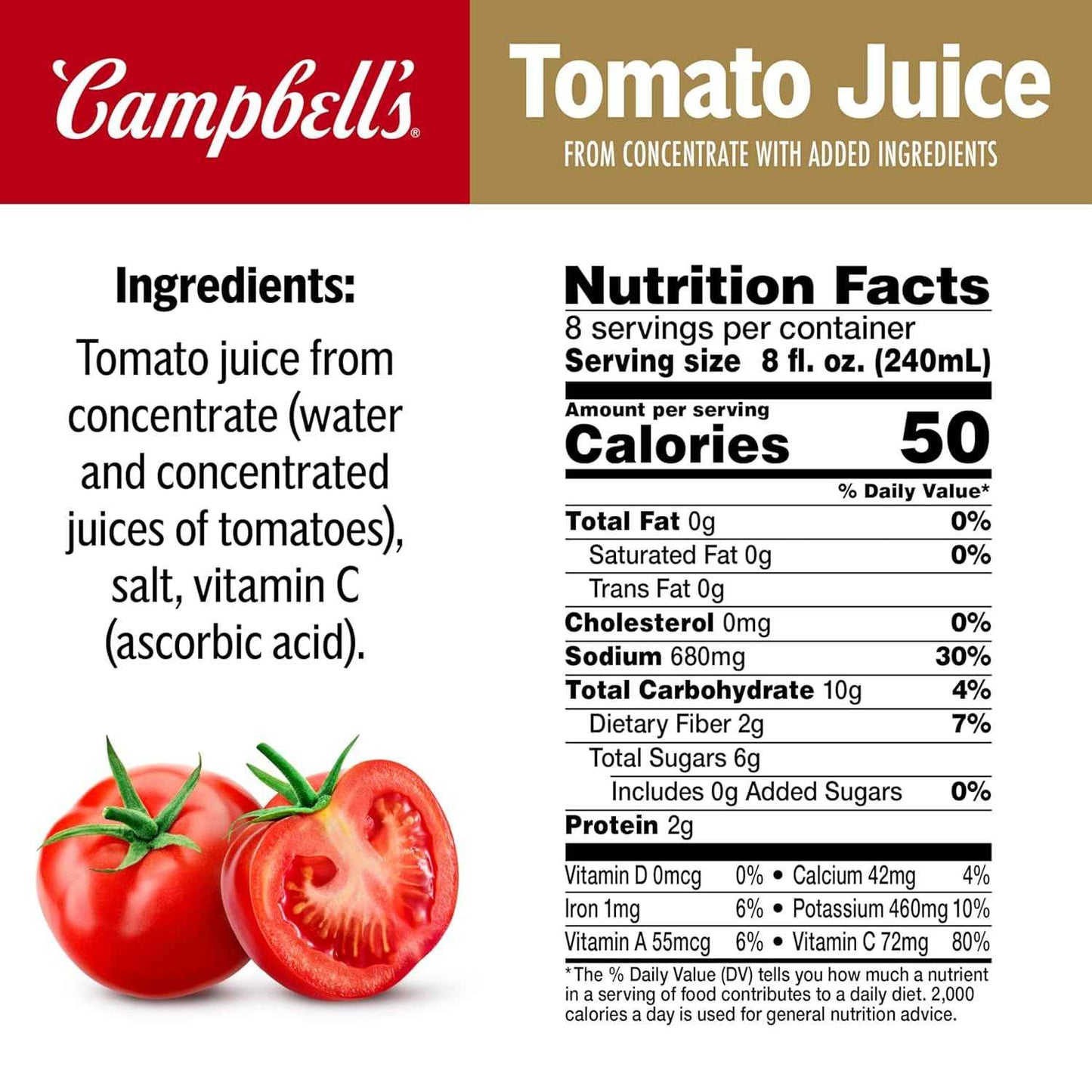 Campbell's 100% Tomato Juice – Premium Pantry Gift Set for Home Cooks and Foodie Friends