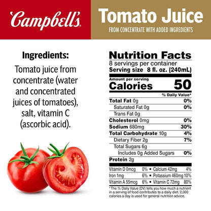 Campbell's 100% Tomato Juice – Premium Pantry Gift Set for Home Cooks and Foodie Friends