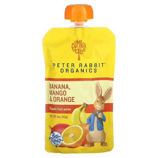 Peter Rabbit Organics Mango Banana Orange Baby Food Pouch – Safe Organic Snack for Nursery and Playroom