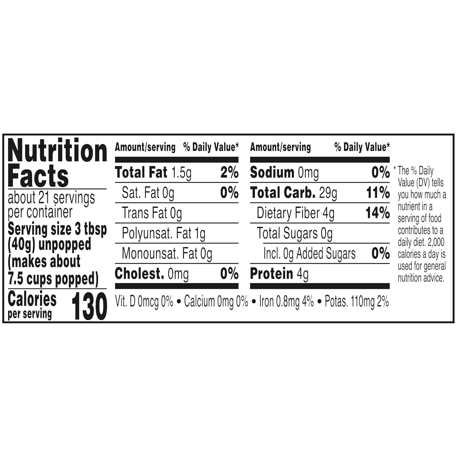 100% whole grain formulation