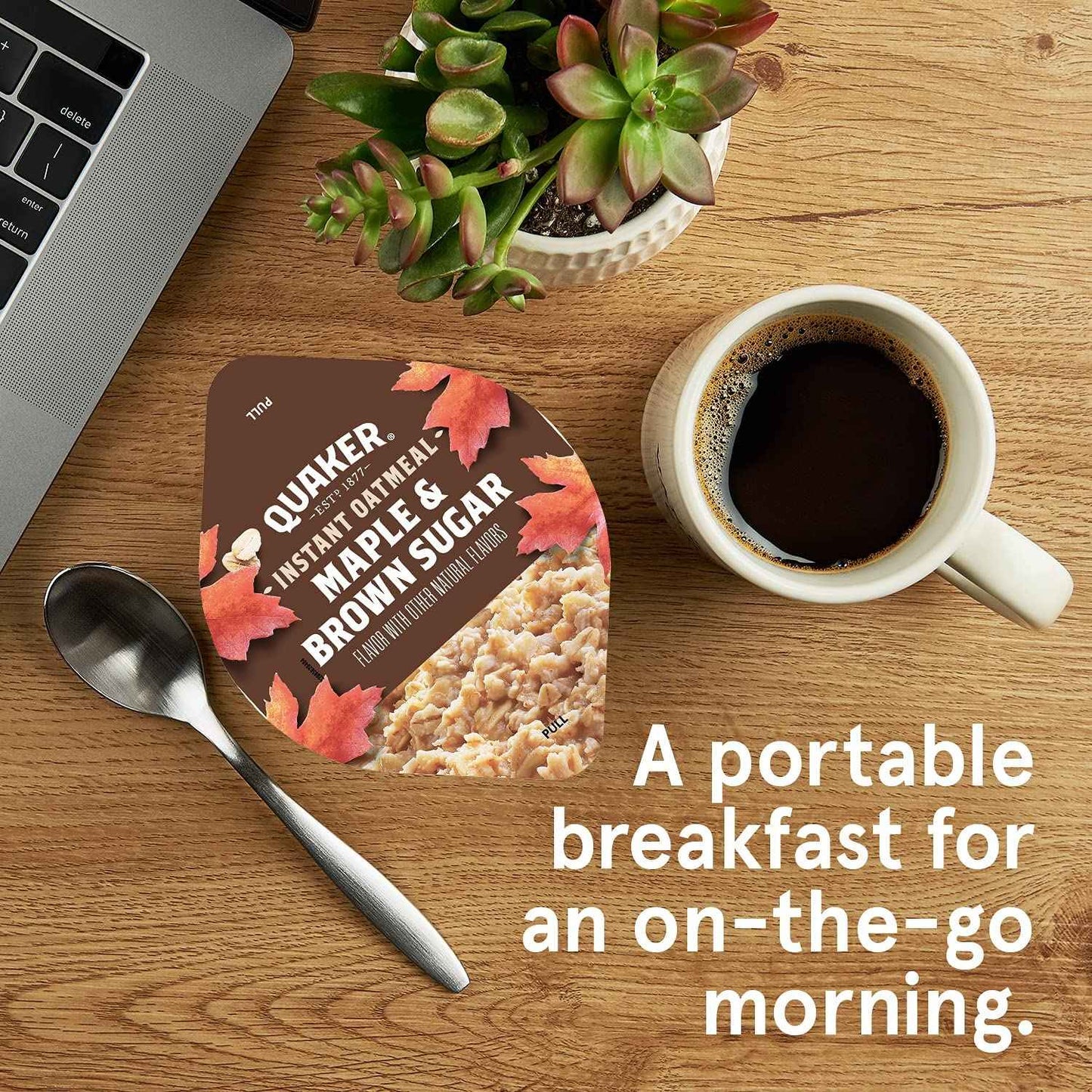 Quaker Instant Oatmeal Express Cups – Grab-and-Go School Morning Breakfast for Kids