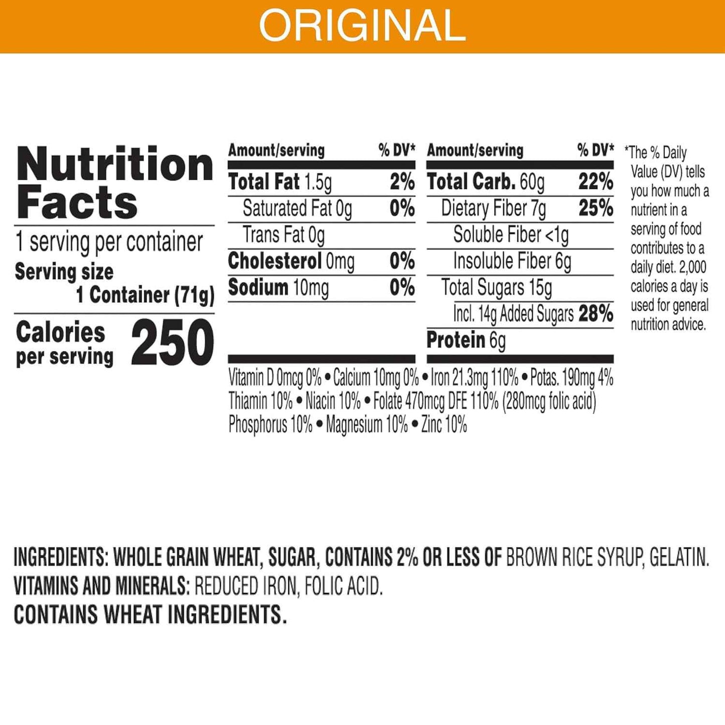 Kellogg's Frosted Mini-Wheats Cereal Cups – Kid-Friendly Lunchbox Snack, 12-Pack of 2.5oz Single-Serve