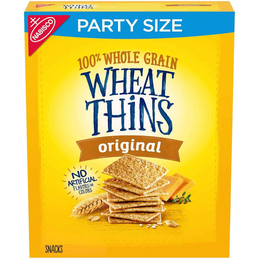 Wheat Thins Original Crackers – Whole Grain Snack for Blood Pressure Conscious Snackers