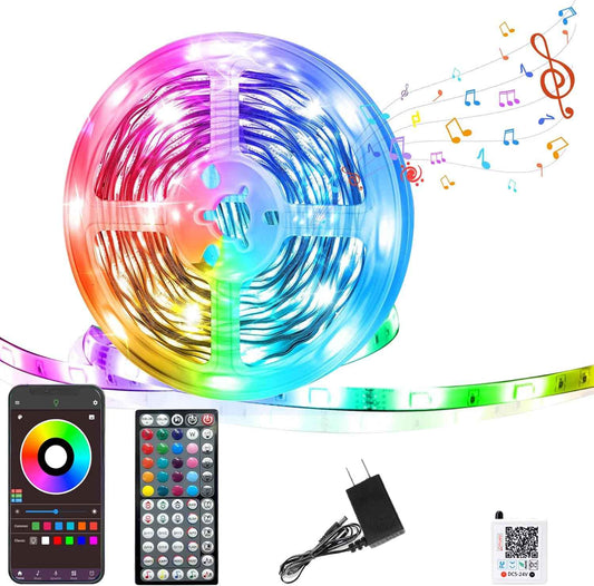 Luminoxa Aura LED Strip Lights 100ft – Child Safe 24V RGB Light Strip for Kids Bedroom, Playroom and Dorm Room Decor