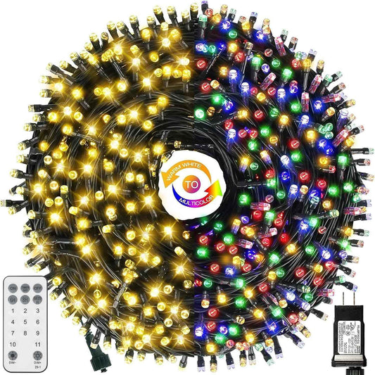Color Changing String Lights for Cozy Home Decor – 108ft Indoor Christmas Strand, 9 Modes, 4-Level Dimming