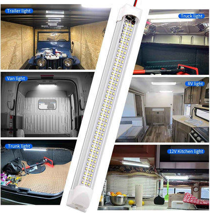 Briidea 12V LED Light Bar – Vibration-Proof Trailer & Cargo Bay Lighting, Waterproof Cool-White Strip