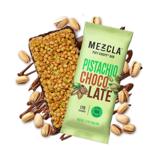 Mezcla Puff Crispy Protein Bar – Mindful Vegan Snack for Post-Yoga Wind-Down, 10g Plant Protein