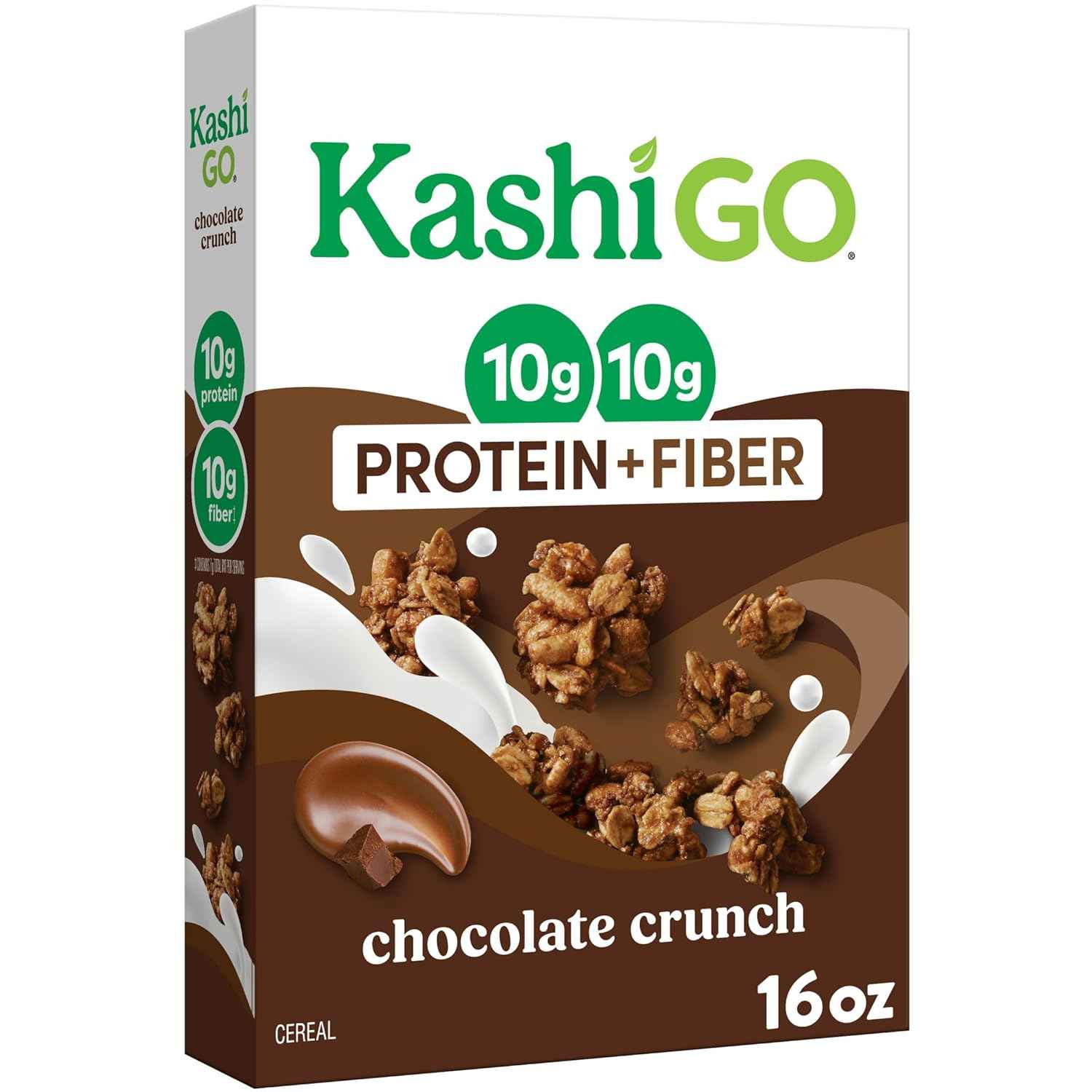Kashi GO Chocolate Crunch – Self-Care Breakfast Cereal for Clean Eating, 10g Fiber Per Serving
