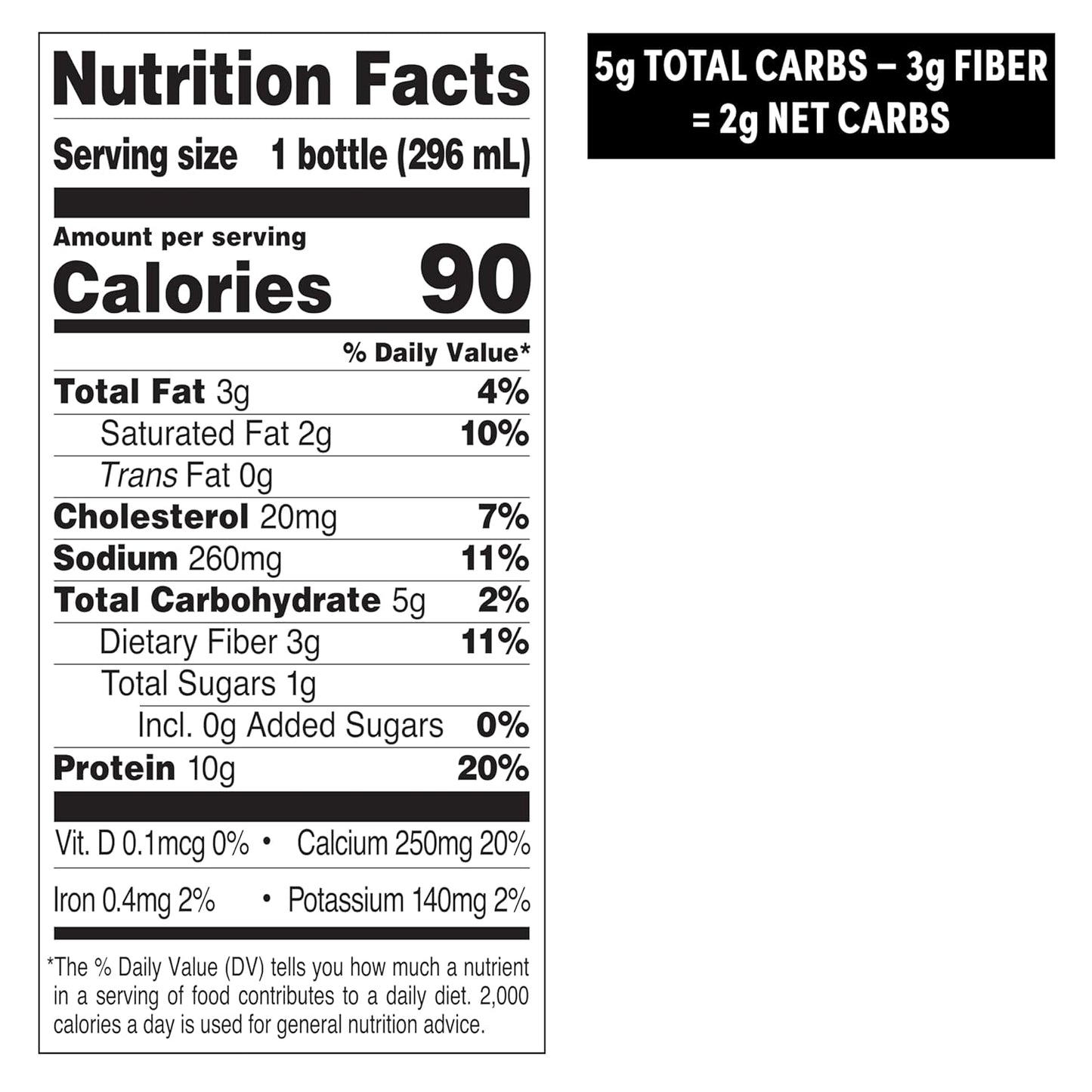 10oz ready-to-drink bottles offered in a 4-count pack