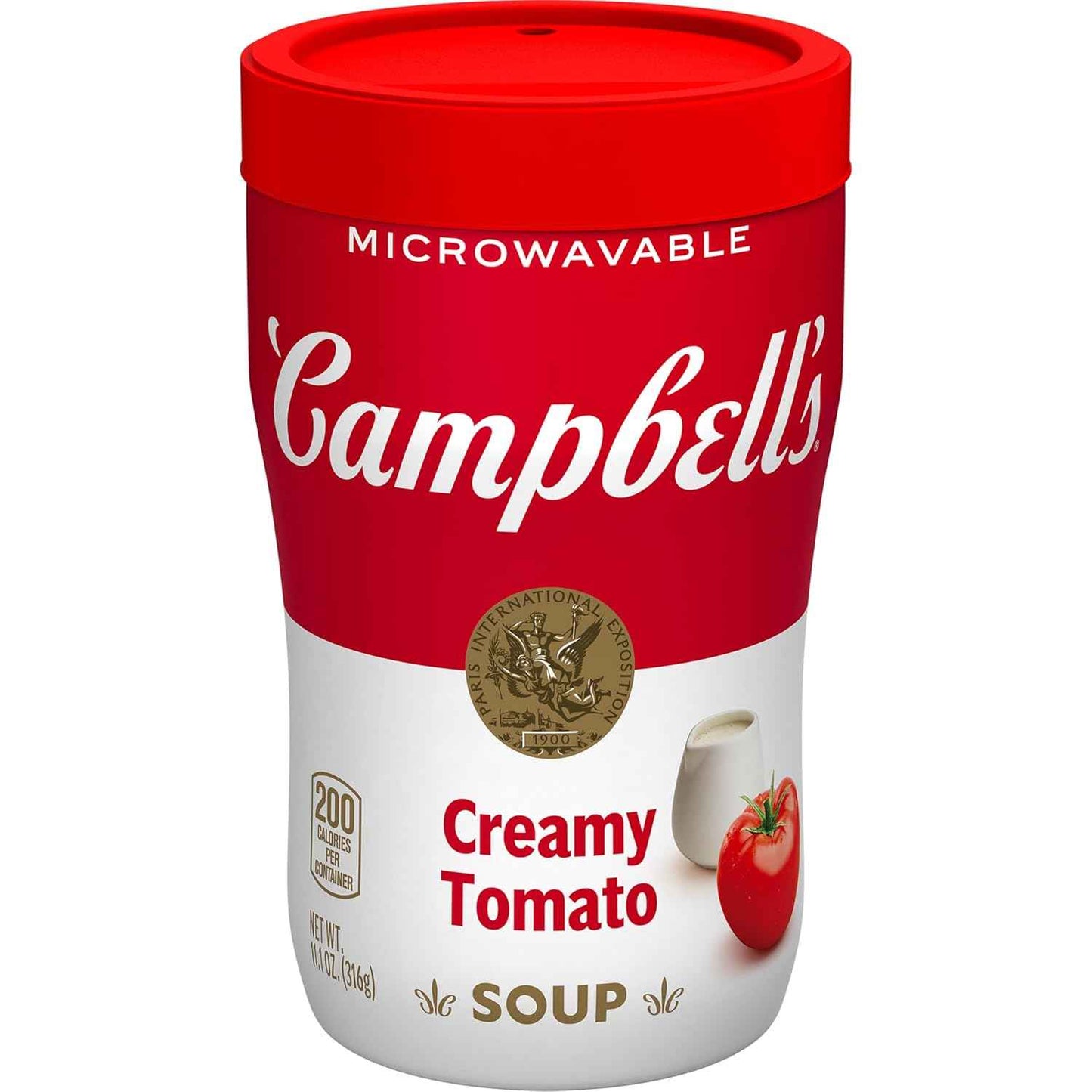 Campbell's Sipping Soup Creamy Tomato – No MSG No Artificial Colors Comfort Soup for Wind-Down Routines